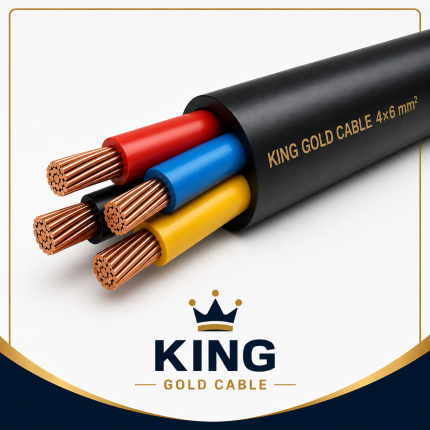 کابل برق افشان 4 در 6 king gold