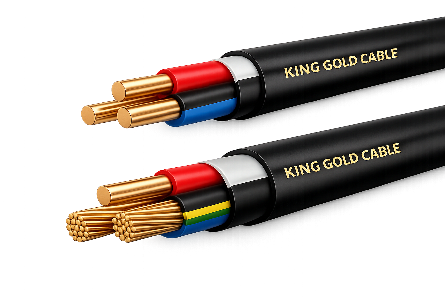 کابل های مفتولی و ارت king gold cable